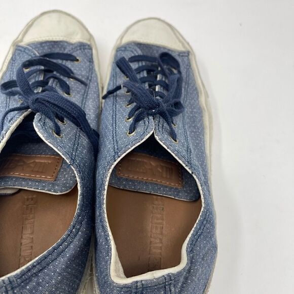 Converse All Stars Sneakers Blue Denim Mini Dot Size 8M 10W - Picture 2 of 7